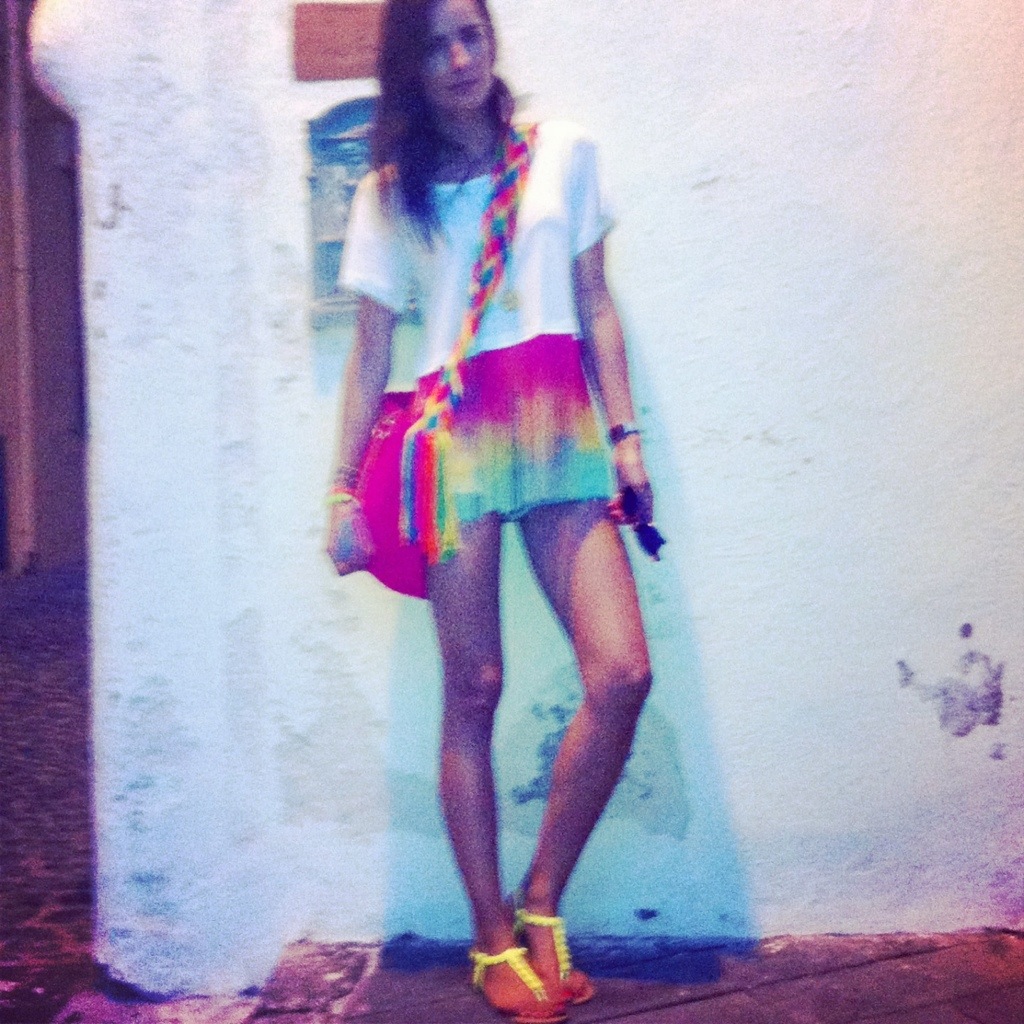 Rainbow outfit in Ischia